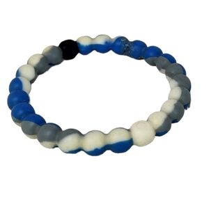Lokai real save the sharks Blue White Gray Bracelet